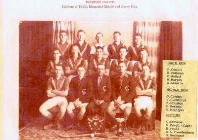 Group photo of the Rocket Hockey Club 1933-1939
