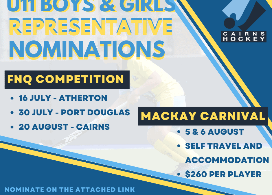 Call for U11 Representative Nominations